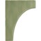 Ekena Millwork 1 3/4"W x 6"D x 8"H Clarksville Wood Vintage Decor Bracket, Restoration Green BKTWD02X06X08CVGR - alternate 3